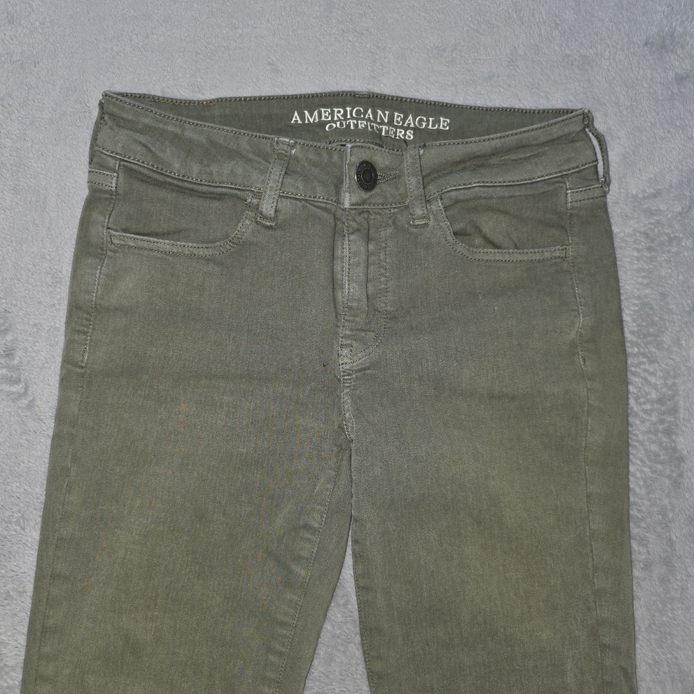 American Eagle Super Stretch Jegging Women's Pants Size 2 Regular Green